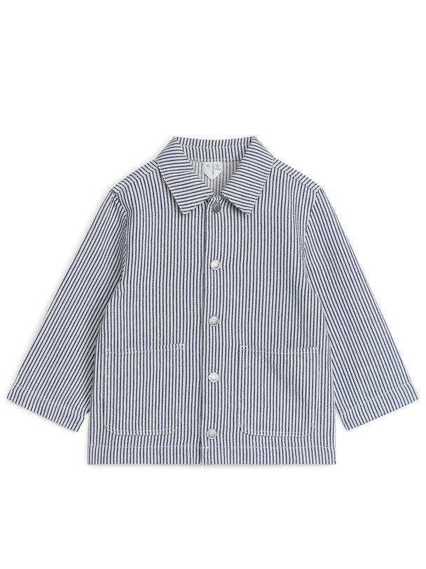 ARKET Overhemd Van Twill Blauw/wit