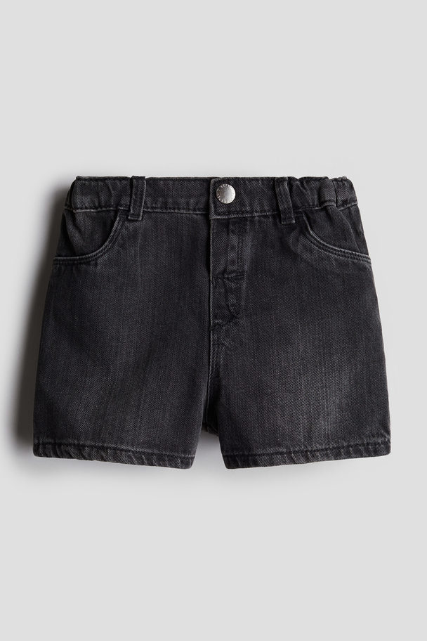 H&M Jeansshorts Dunkelgrau