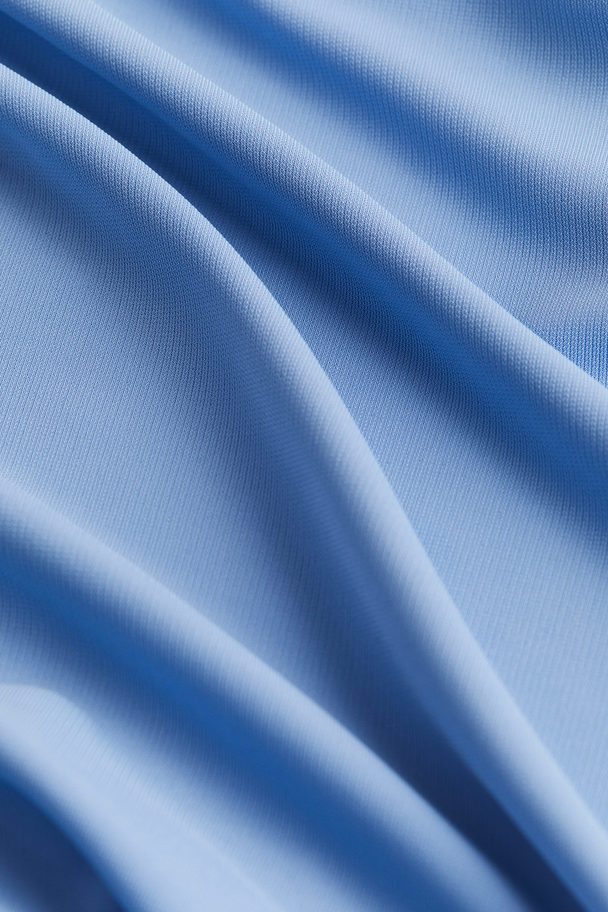 H&M One-Shoulder-Kleid aus Jersey Blau