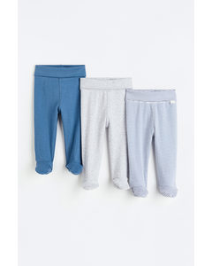 3-pack Trousers Blue/striped