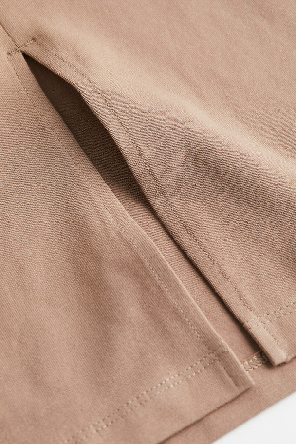 H&M Bandeaujurk Taupe
