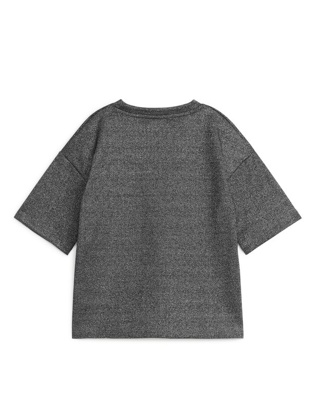 ARKET Glitter T-shirt Grey/metallic