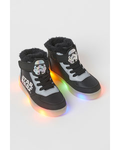 Sneakers Met Ledlichtjes Zwart/star Wars