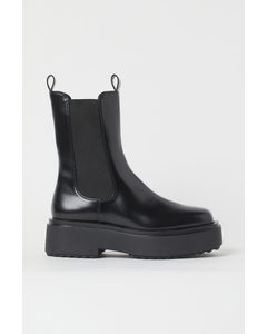 Chunky Chelseaboots Zwart