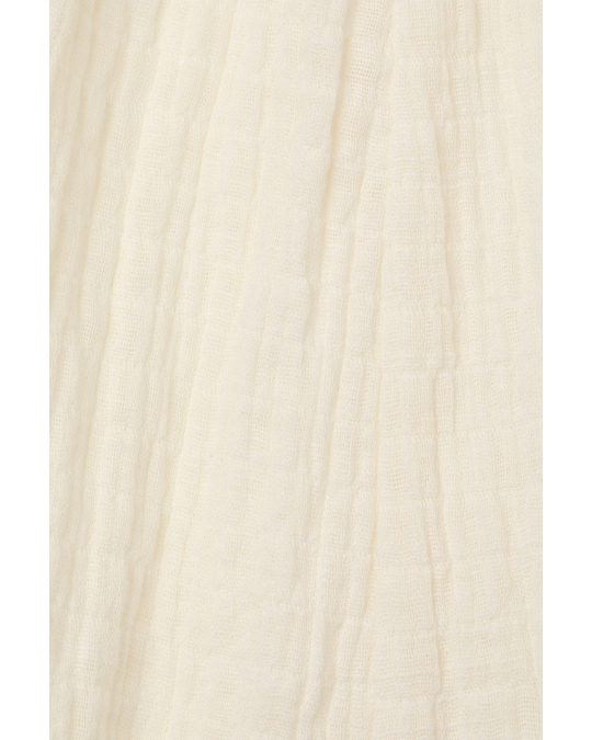 H&M Wide Long Dress Cream