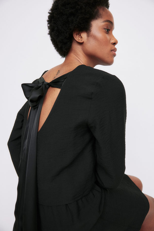 H&M MAMA Stillkleid mit tiefem Rückenausschnitt Schwarz
