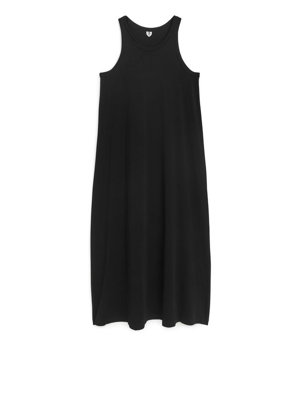 ARKET Jersey Maxi Dress Black
