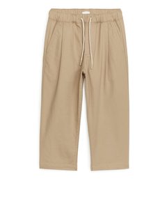 Loose-fit Trousers Beige