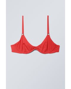 Bügel-Bikinioberteil Rot