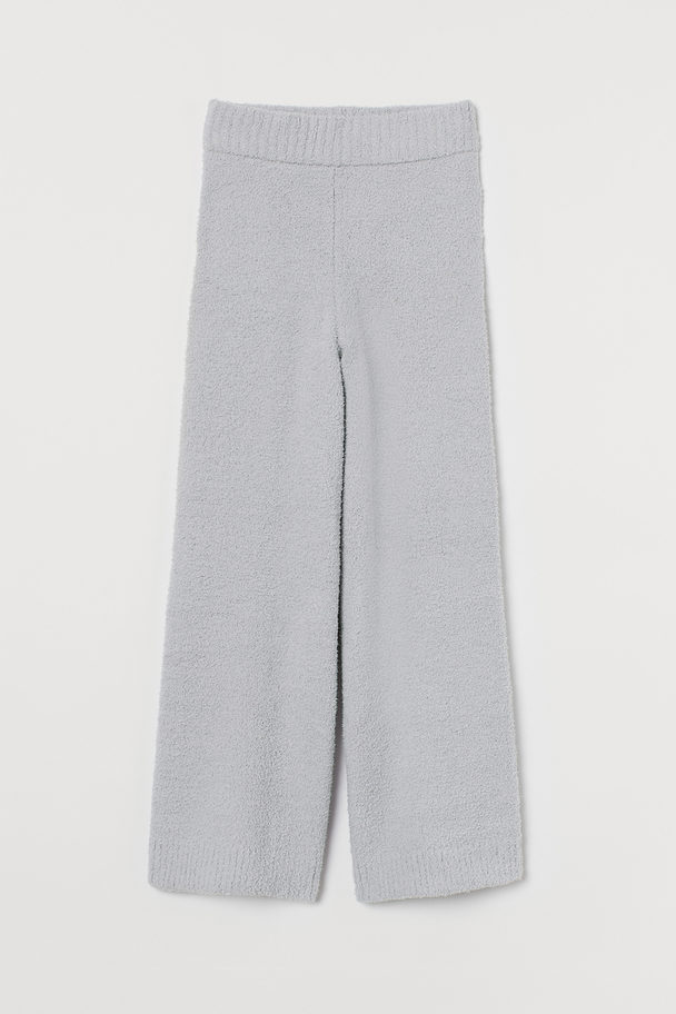 H&M Fluffy Trousers Light Grey