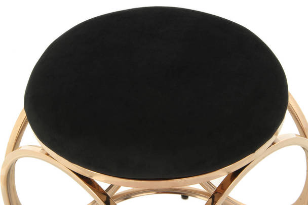 360Living Stool Whitney 325 black / roségold