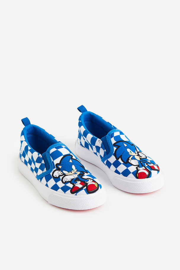 H&M Slipper Blau/Sonic der Igel