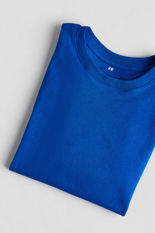 H&M Oversized T-shirt Helderblauw