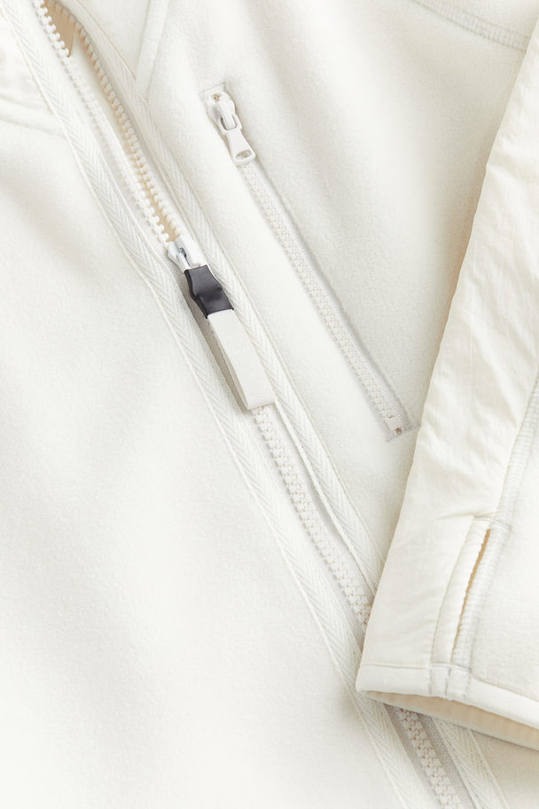 H&M Fleece Sports Jacket White