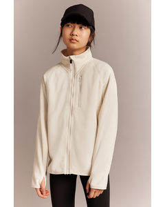 Fleece Sports Jacket White