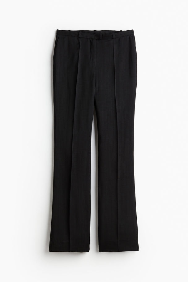 H&M Elegante Hose aus Viskose Schwarz