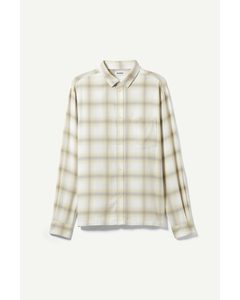 Wise Checked Back Print White Check