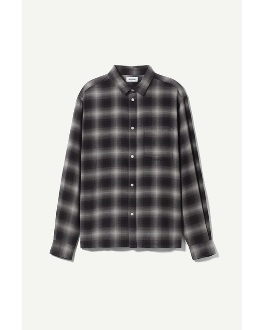 Weekday Wise Checked Back Print Black Check