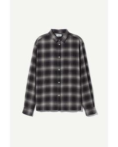 Wise Checked Back Print Black Check