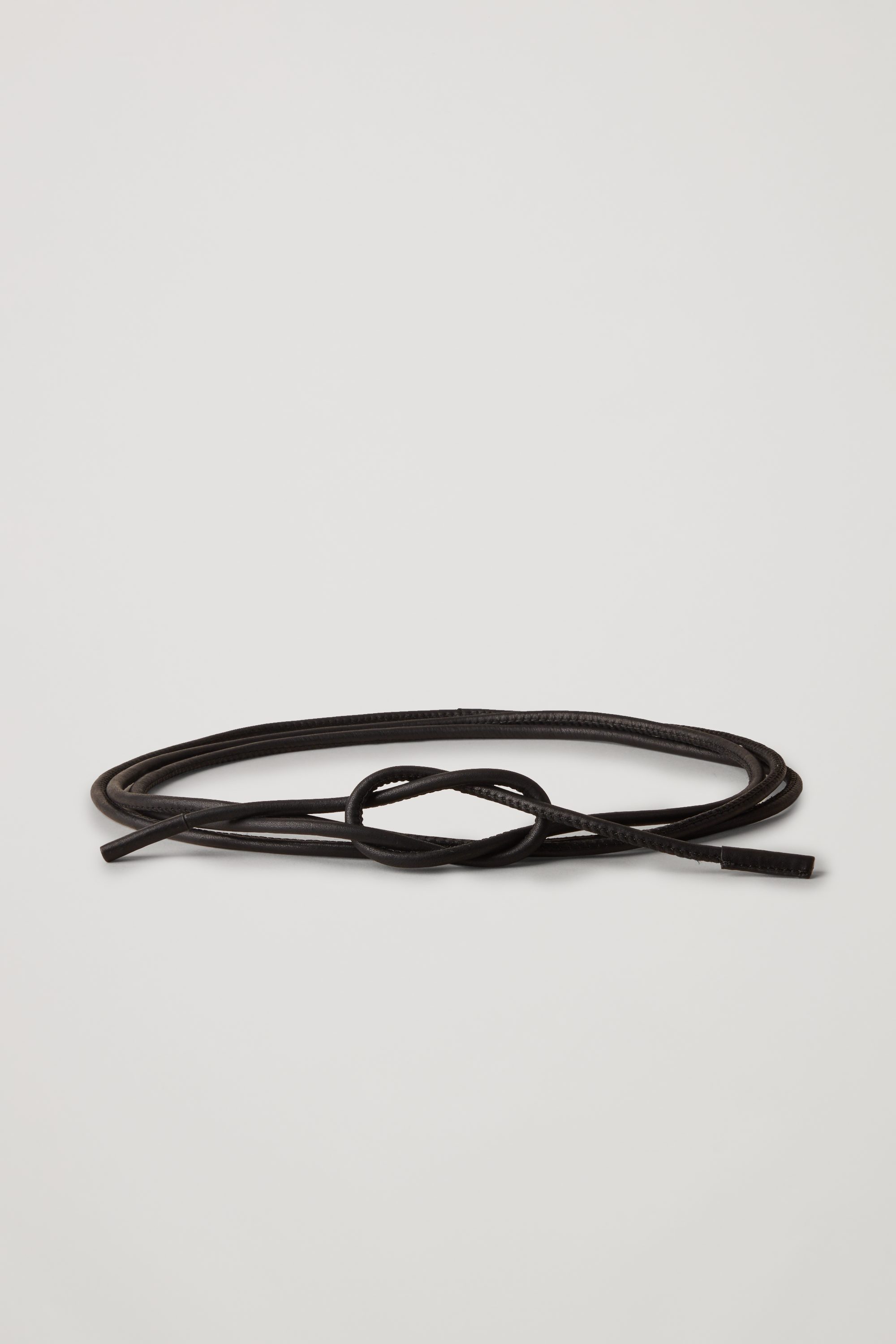 leather string belt