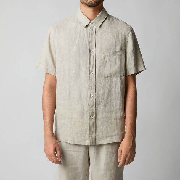 Singular Society Men&amp;amp;amp;amp;#39;s Linen Short Sleeve Shirt