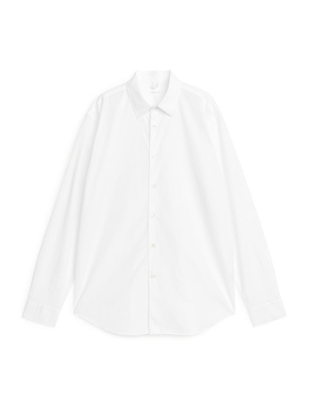 ARKET Popeline-Hemd Weiß