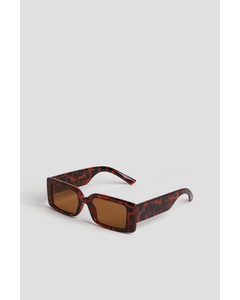 Rectangular Sunglasses Brown/patterned