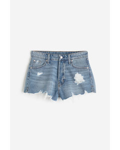 High Denim Short Denimblauw