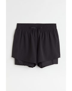 Drymove™ Double-layered Running Shorts Black