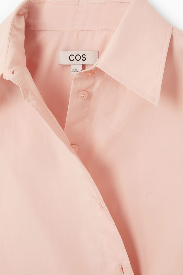 COS Oversized Wrap Shirt Pink