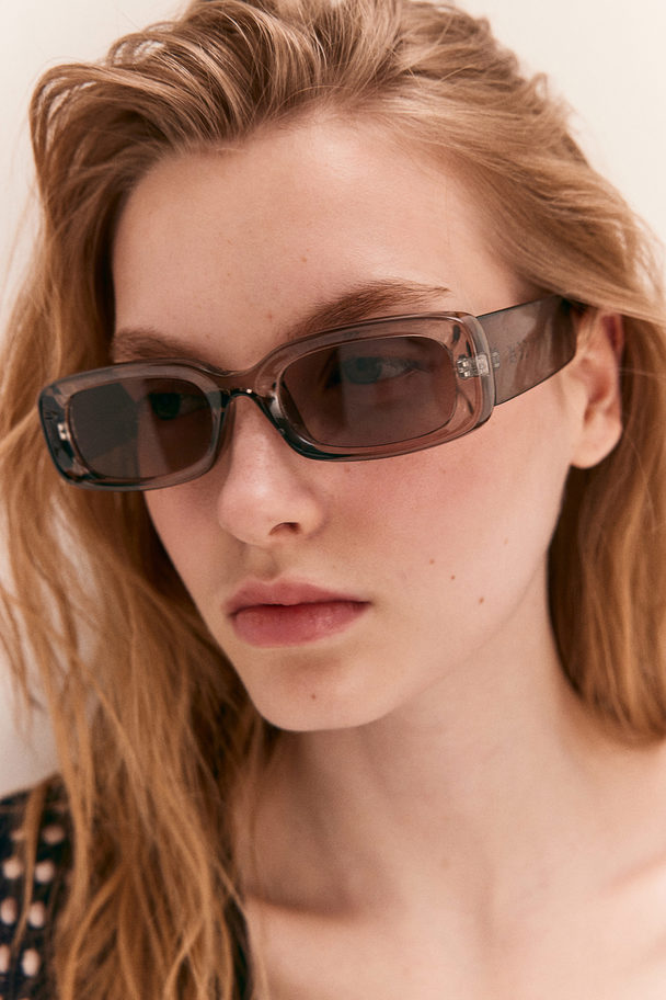 H&M Rectangular Sunglasses Light Greige