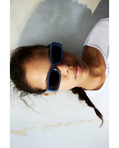 Rectangular Sunglasses Blue
