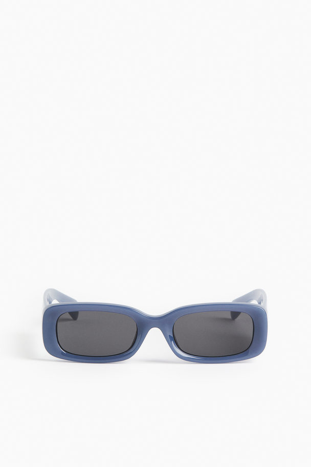 H&M Rechteckige Sonnenbrille Blau
