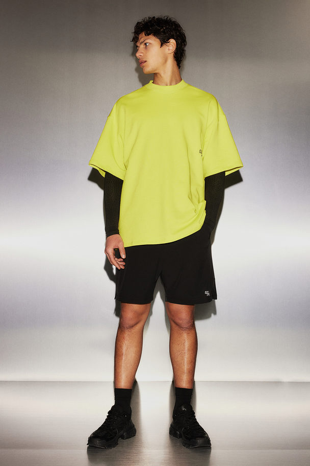 H&M Drymove™ Træningstrøje I Sweatshirtkvalitet Neongrøn