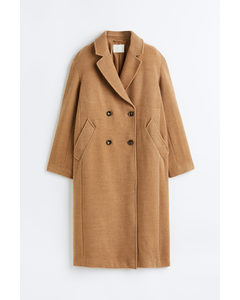 Double-breasted Coat Beige