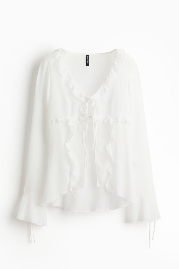 H&M Chiffon Top Met Volants Roomwit