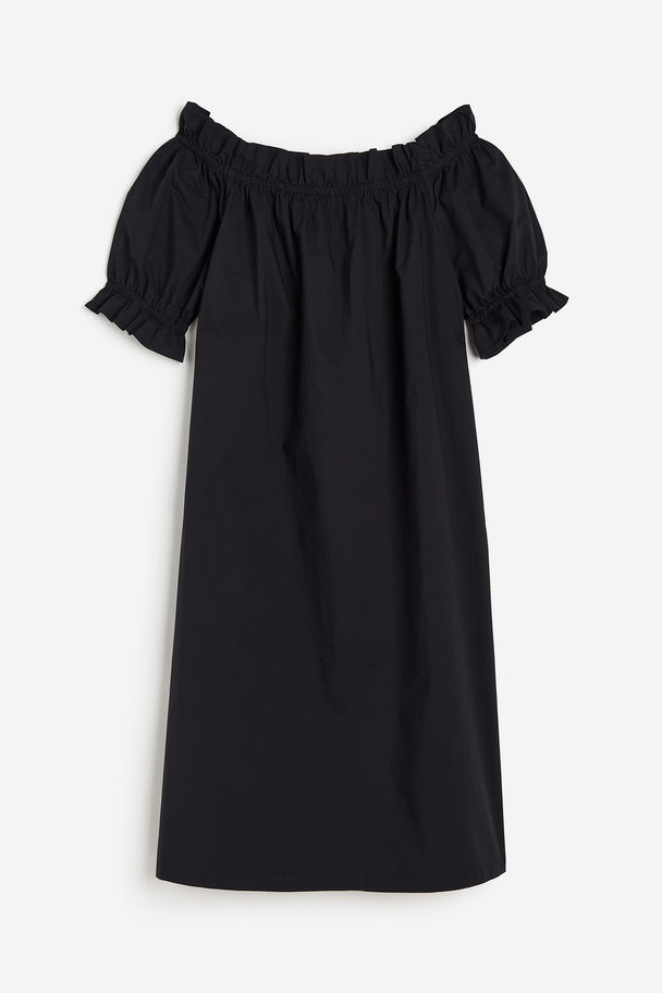 H&M Off-the-shoulder Dress Black