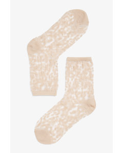 Transparent Socks Animal Print