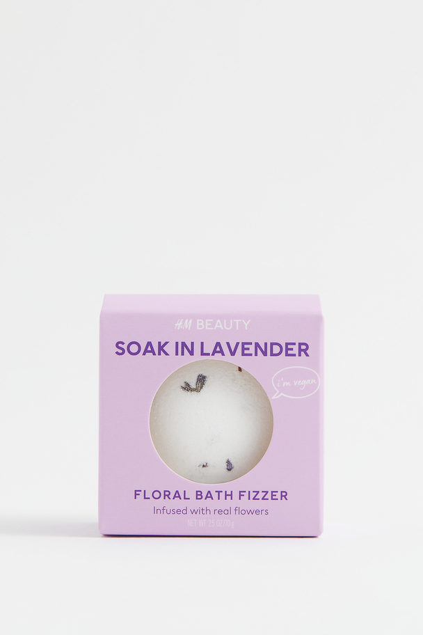 H&M Bath Fizzer With Flower Petals Soak In Lavender