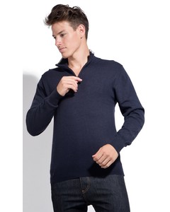 Half-zipped Sweater Midnight Blue Frost Grey