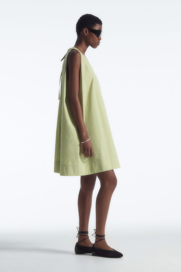 COS A-line Sleeveless Mini Dress Green