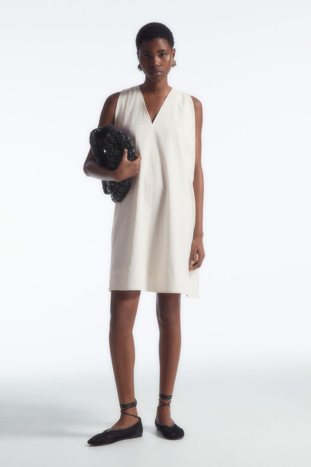 COS A-line Sleeveless Mini Dress White