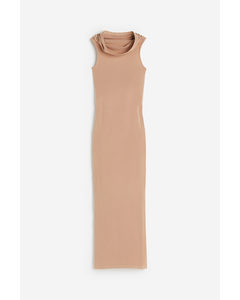 Fatal Cut Out Dress Almond