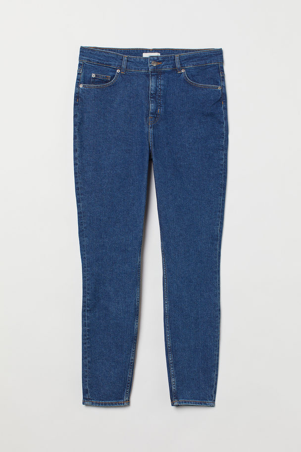 H&M H&m+ Skinny High Jeans Denimblauw