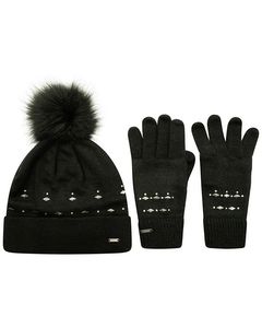 Regatta Womens/ladies Bejewel Ii Hat And Gloves Set