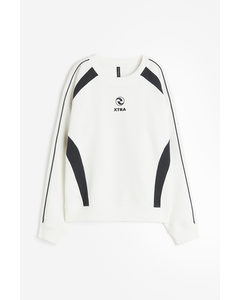 Sweatshirt Med Motiv Hvit/xtra