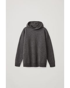 Wool Oversized Hoodie Grey