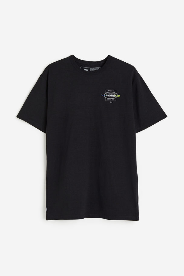 Vans Off The Wall Repeat Dna Logo Ss Tee Black