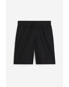Cotton Pull-on Shorts Black