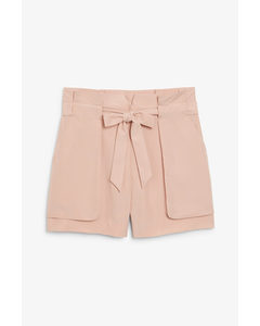 Paperbag Shorts Blush Bae Blush